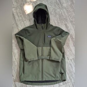 Patagonia Kids' Olive Green Raincoat